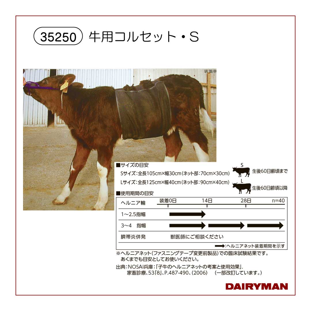 牛用コルセット・S【 35250 】｜デーリィマン社